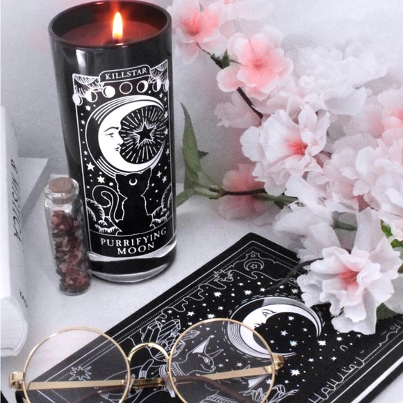 Spooky Witchcraft Evil Black Cat Potion Apothecary Glass Bottle Decoration - Picture 10 of 12